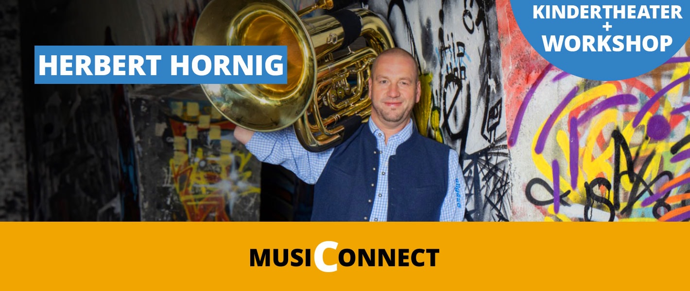 Herbert Hornig Habbo Kindertheater und Tuba Workshop bei der MusiConnect 2024 im Musikhaus Kirstein